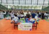 Rodrigo Pinheiro entrega materiais esportivos, assina ordem de serviço para a instalação de quatro cobertas e anuncia construção de uma nova quadra na Escola Municipal Presidente Kennedy