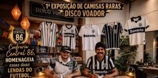 Neste sábado (22): Com homenagens a Evandro Sousa e Paulinho, Confraria Central 86 realiza encontro com exposição de camisas raras do Alvinegro Caruaruense