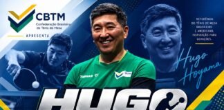 Tênis de Mesa: Hugo Hoyama em Caruaru nesta segunda, terça e quarta-feira